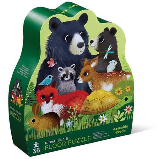 Crocodile Creek Forest Friends Puzzle | Floor Jigsaw Puzzle For Kids | Box Front | BeoVERDE.ie