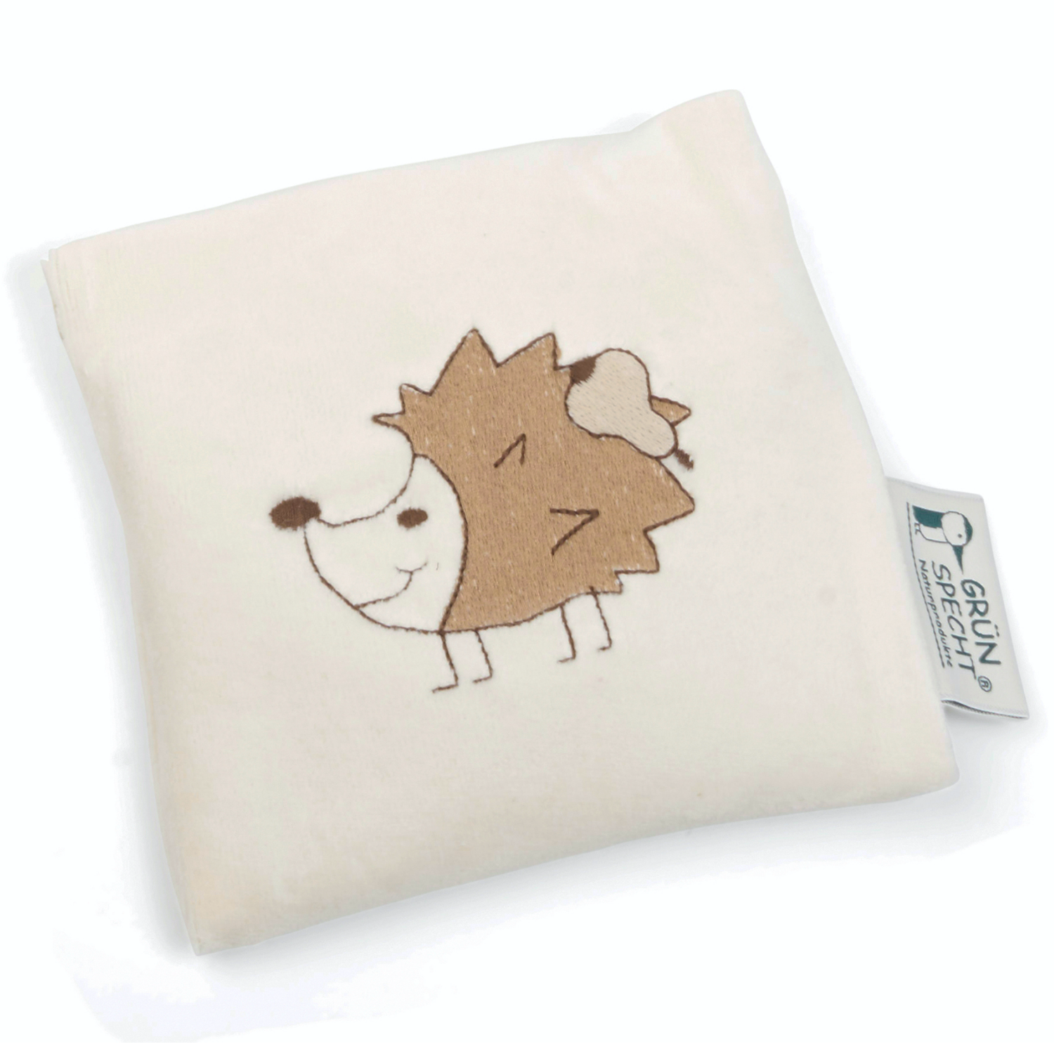 Warming Pillow for Babies | Hedgehog | Organic Flax Seeds and Organic Cotton | BeoVERDE.ie