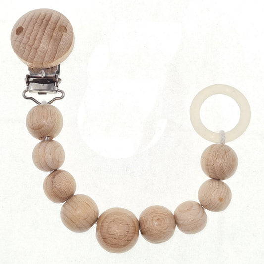 Natural Wooden Dummy Clip | All Natural Wooden Beads | Made in Germany
