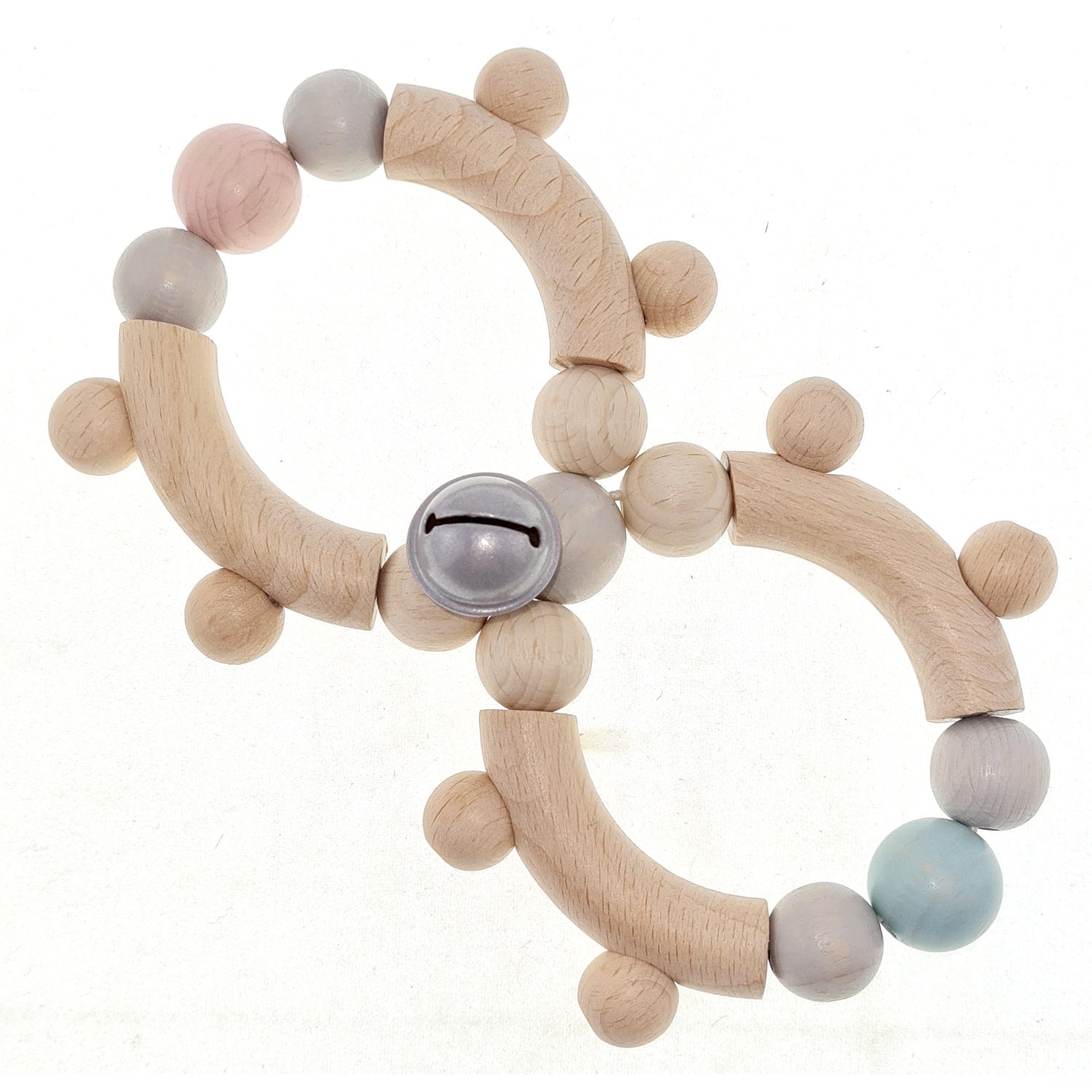 Infinity | Rattle and Clutching Toy | Baby’s First Wooden Toy | Hess | Top-Front View | BeoVERDE.ie