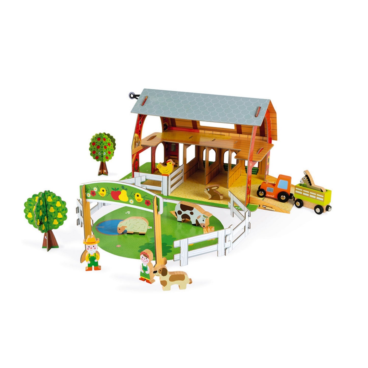 Janod Farm Set | Imaginative Play Toys | Front | BeoVERDE.ie