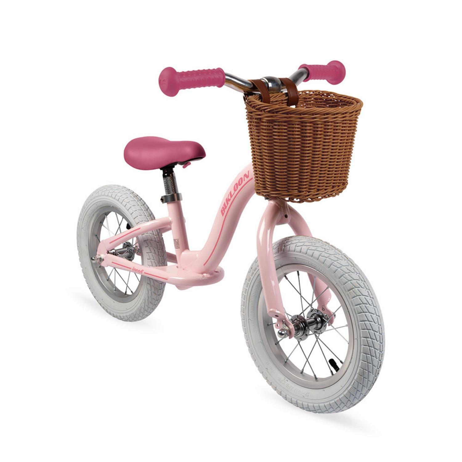 Janod Bikloon Balance Bike Pink | Activity Toy for Kids | Bikes & Scooters | Right Side | BeoVERDE.ie
