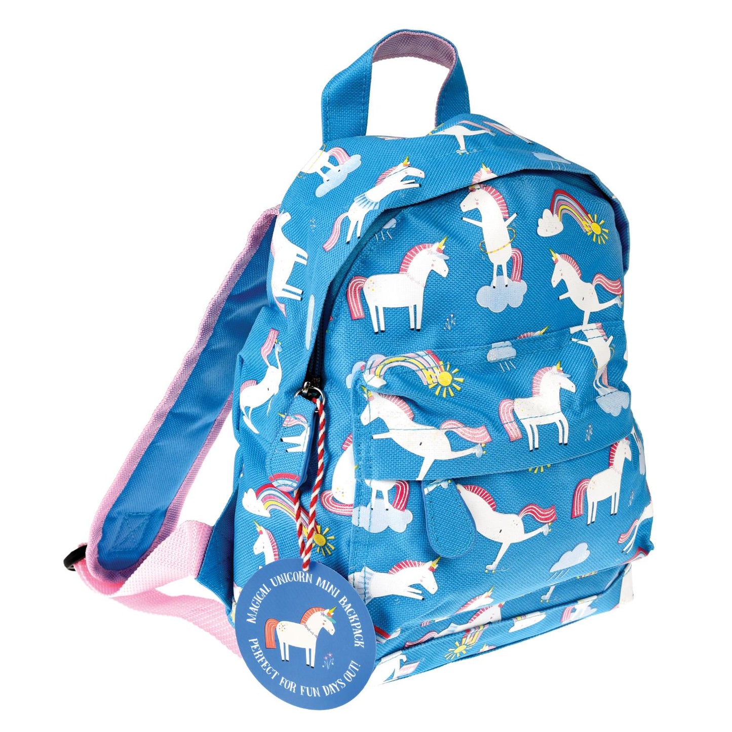 Rex London Magical Unicorn Mini Backpack | Kid’s Backpack for Creche, Nursery & School | Back View | BeoVERDE.ie