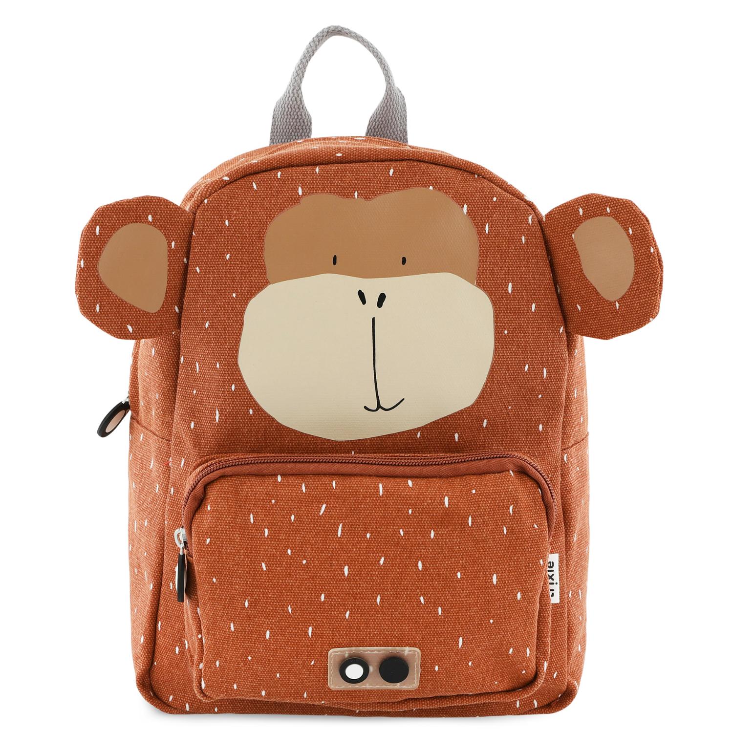 Trixie Mr. Monkey Backpack | Kid’s Backpack for Creche, Nursery & School | Back View | BeoVERDE.ie