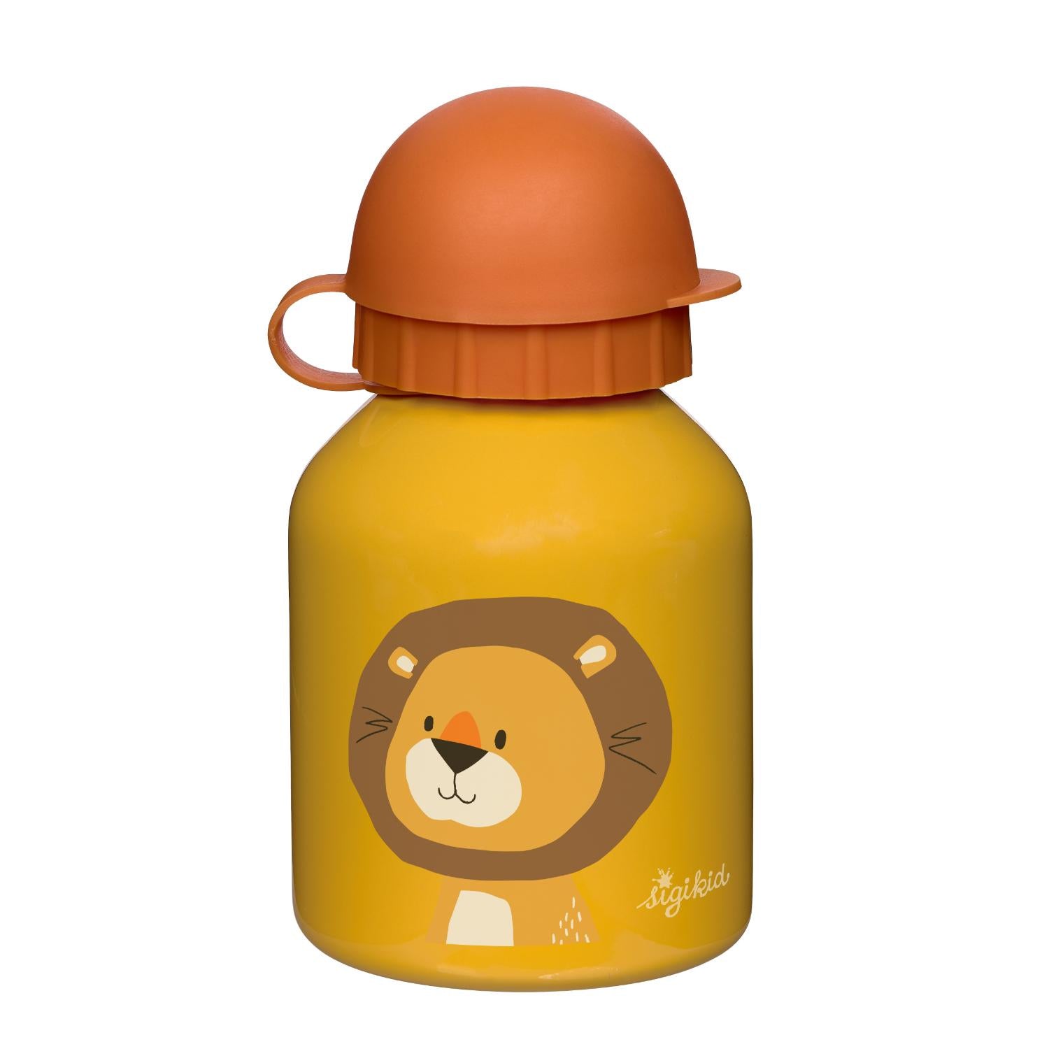 Sigikid Tiny Lion | Kids Water Bottle Stainless Steel | 250 ml | Front View | BeoVERDE.ie