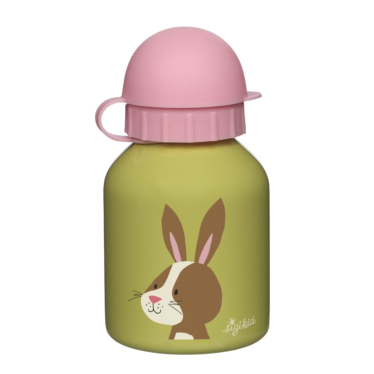 Sigikid Tiny Rabbit | Kids Water Bottle Stainless Steel | 250 ml | Front View | BeoVERDE.ie