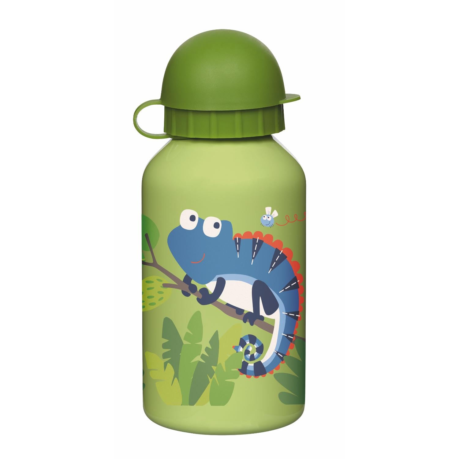 Sigikid Chameleon Kids Water Bottle | Stainless Steel | 350 ml | Front View | BeoVERDE.ie