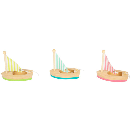 Legler Toys 3 Wooden Toy Sailboats | Kids Bath Toy | Outdoor & Gardening | Front View | BeoVERDE.ie