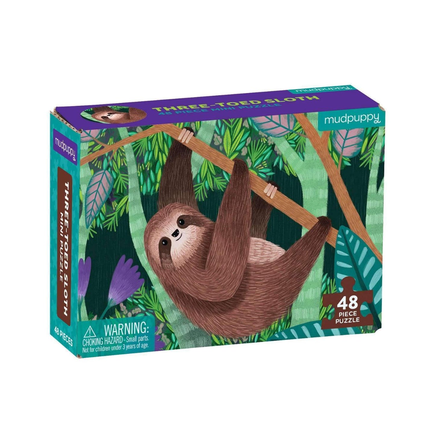 Mudpuppy Three-Toed Sloth Mini Puzzle | Jigsaw Puzzle For Kids | Box | BeoVERDE.ie