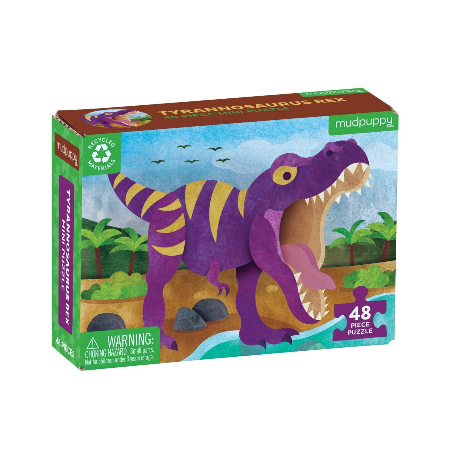 Mudpuppy Tyrannosaurus Rex Mini Puzzle | Jigsaw Puzzle For Kids | Box | BeoVERDE.ie