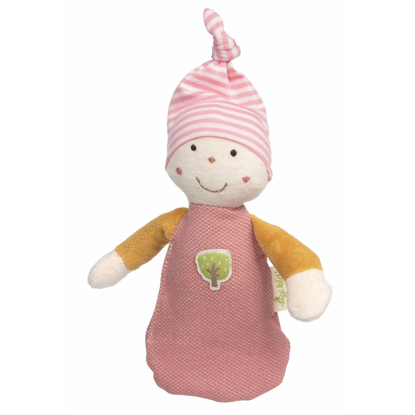 Sigikid Pixie Cuddle Doll Baby Comforter | Organic Soft Toy | Baby’s First Toy | Front View | BeoVERDE Ireland