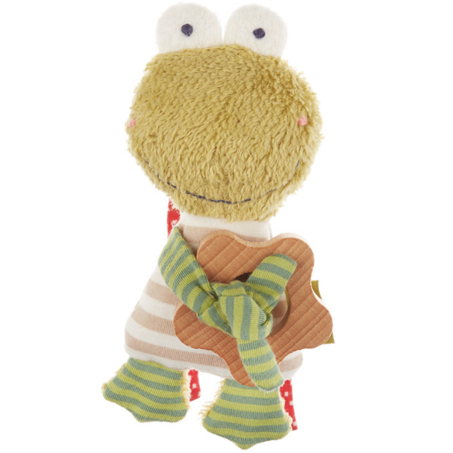 Sigikid Organic Frog Rattle and Teether | Front | BeoVERDE.ie