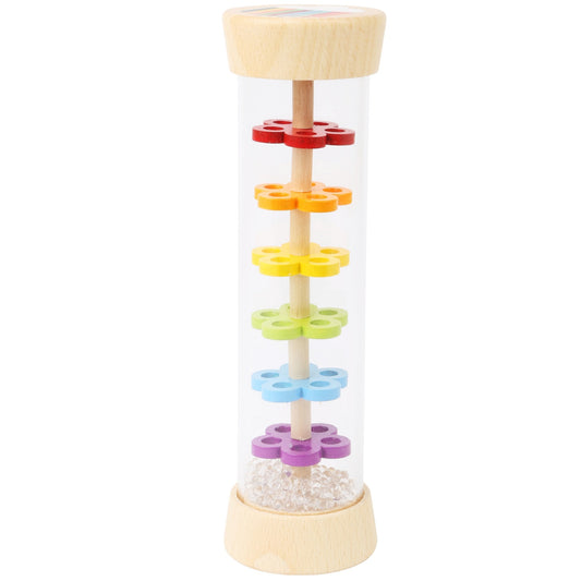 Small Foot Rainbow Rainmaker Rattle | Baby & Toddler Activity Toy | Front View | BeoVERDE.ie