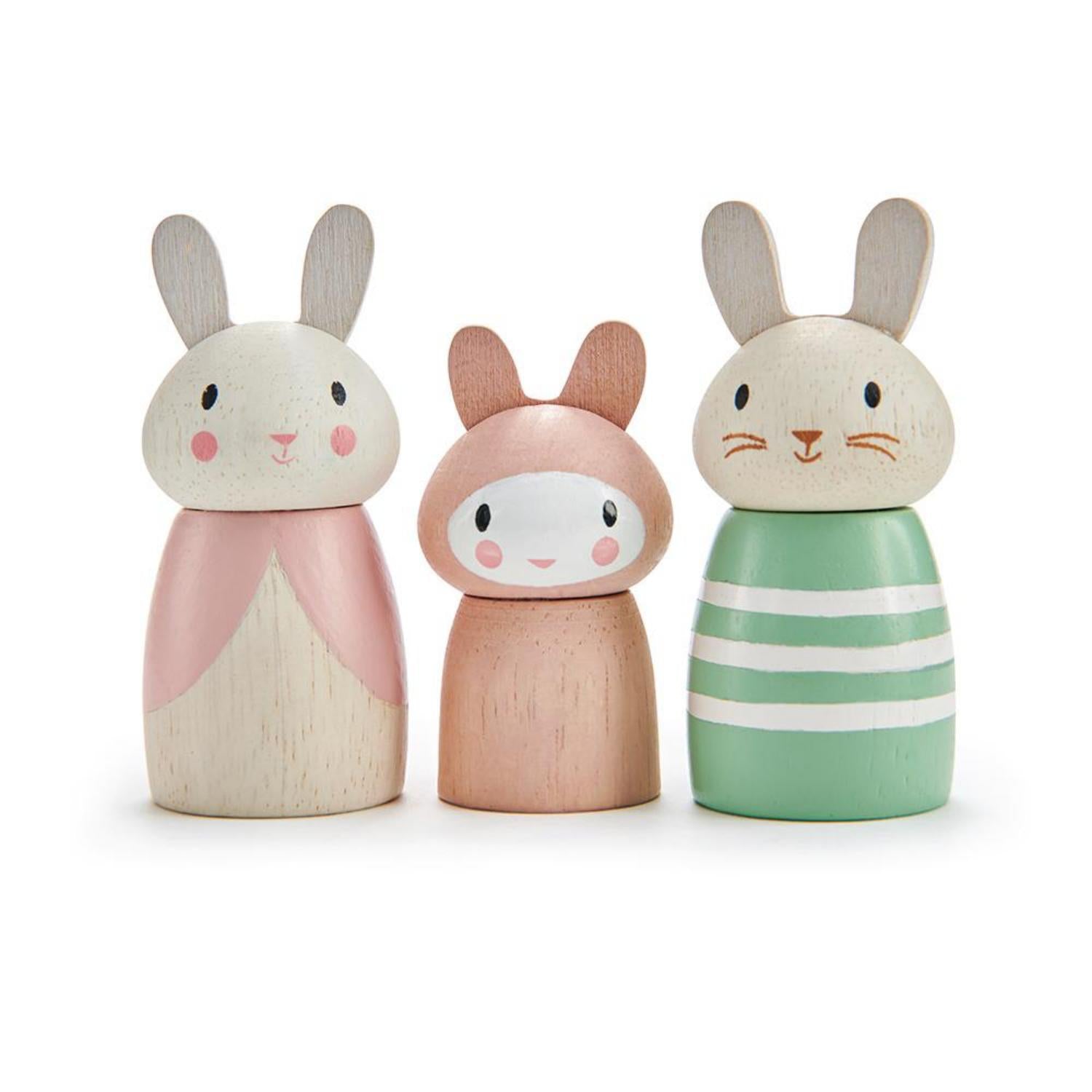 Tender Leaf Toys Bunny Tales | Wooden Animals | Wooden Toys for Kids | Front View | BeoVERDE.ie