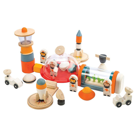 Tender Leaf Toys Life On Mars Set | Wooden Toy Play Set For Kids | Front View | BeoVERDE.ie
