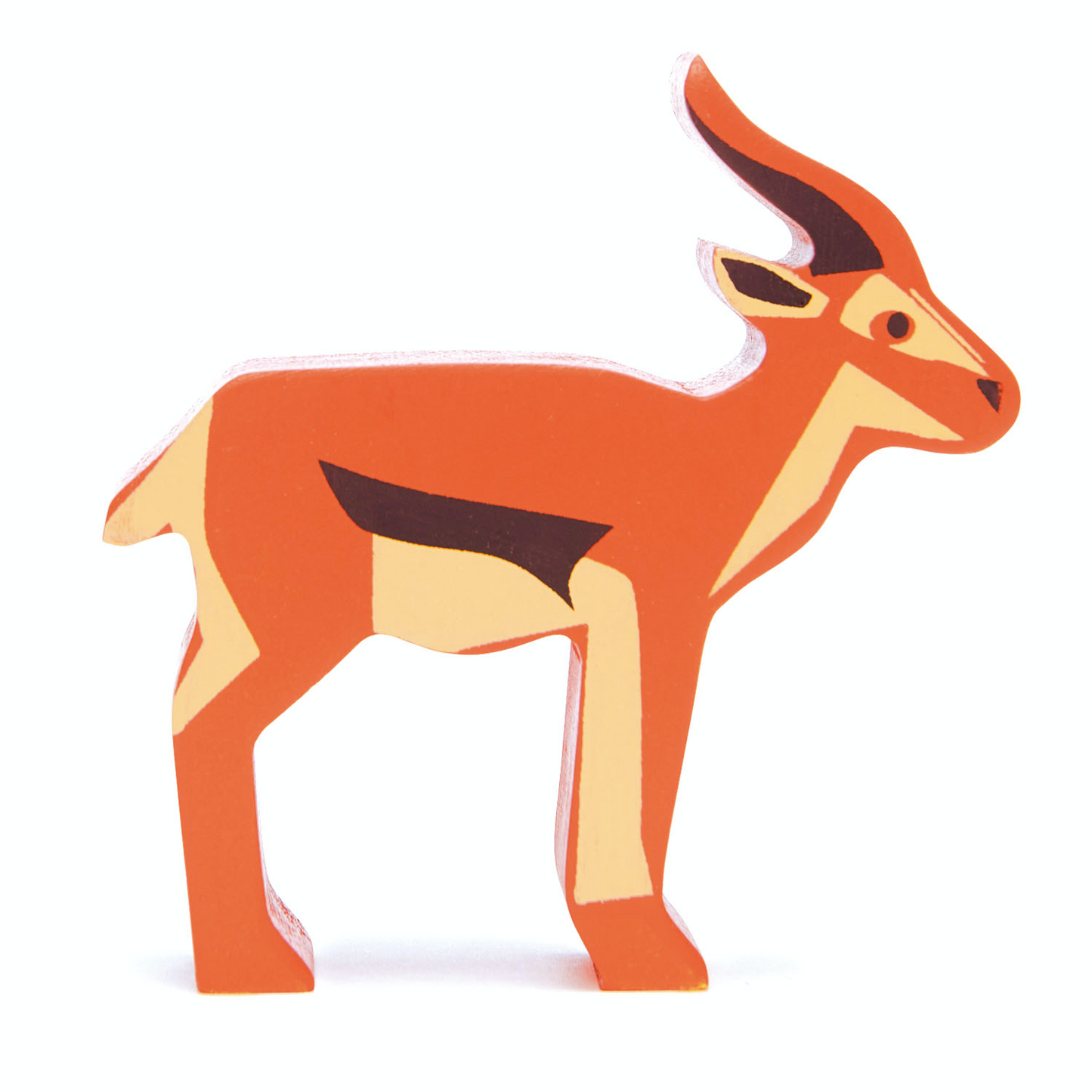 Tender Leaf Safari Antelope | Hand-Crafted Wooden Animal Toy | BeoVERDE.ie