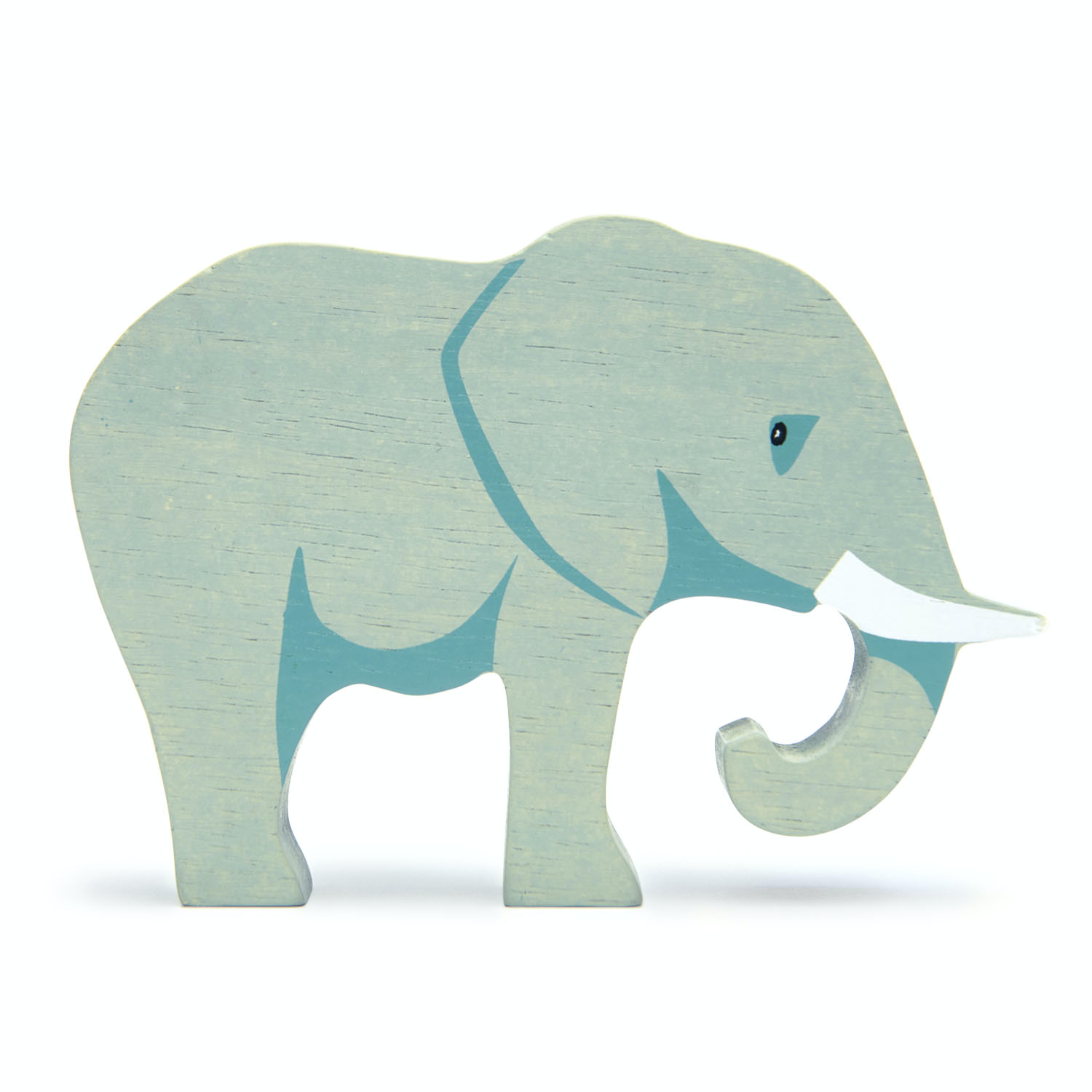 Tender Leaf Safari Elephant | Hand-Crafted Wooden Animal Toy | BeoVERDE.ie
