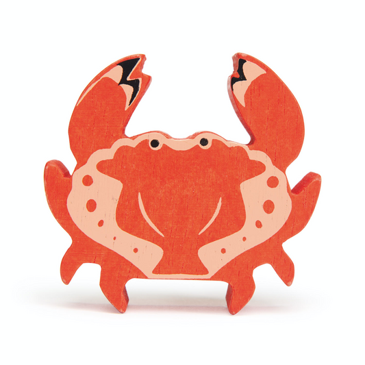 Tender Leaf Toys Crab | Wooden Animal | Wooden Toys for Kids | BeoVERDE.ie