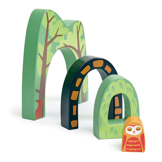 TenderLeaf Forest Tunnels | Hand-Crafted Wooden Toys | BeoVERDE.ie