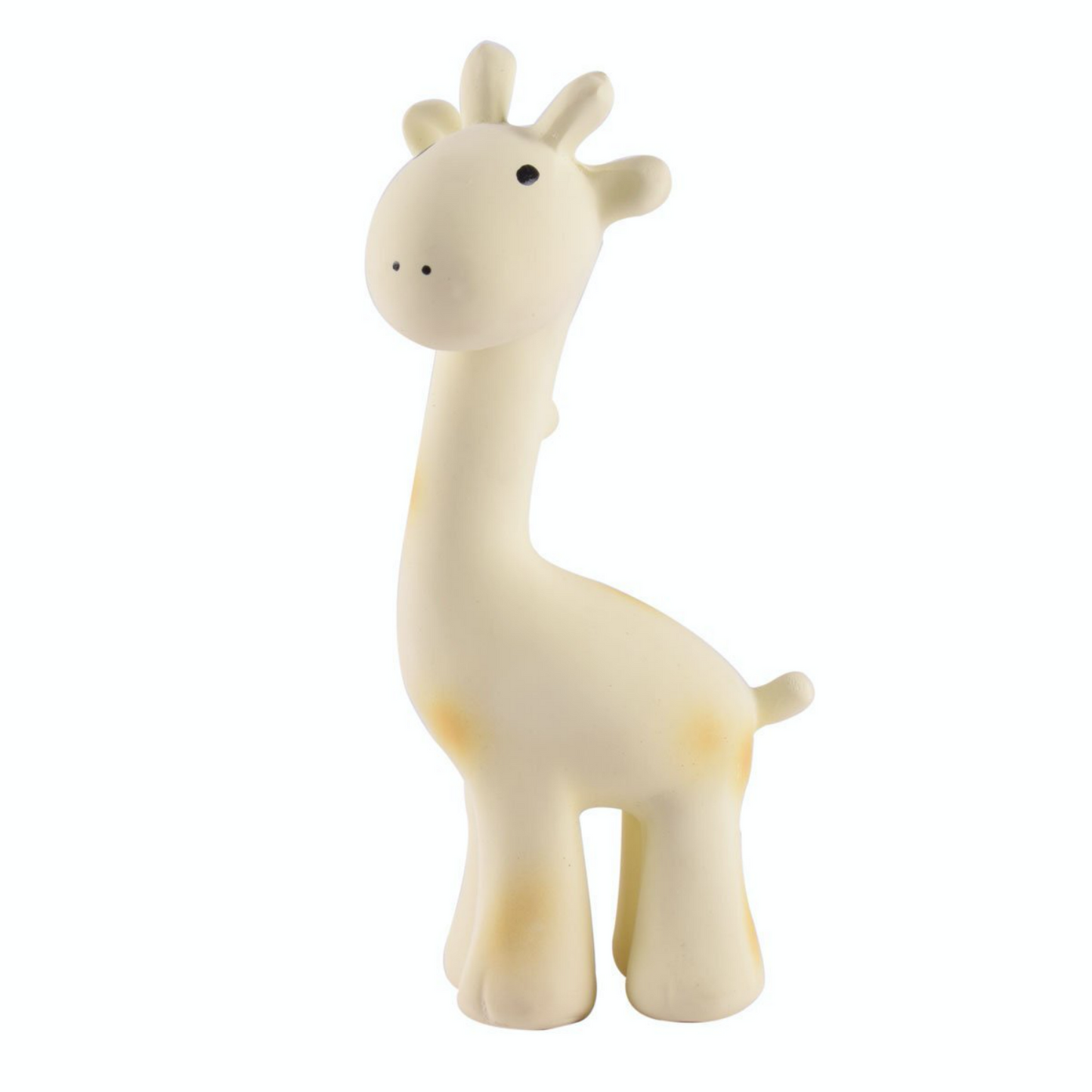 TIKIRI Natural Rubber Rattle & Bath Toy ‘Giraffe’ | Left View | BeoVERDE.ie