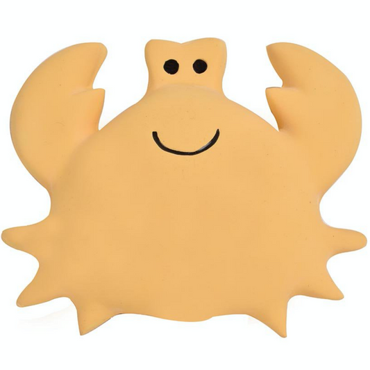 TIKIRI Natural Rubber Rattle & Bath Toy ‘Crab’ | BeoVERDE.ie