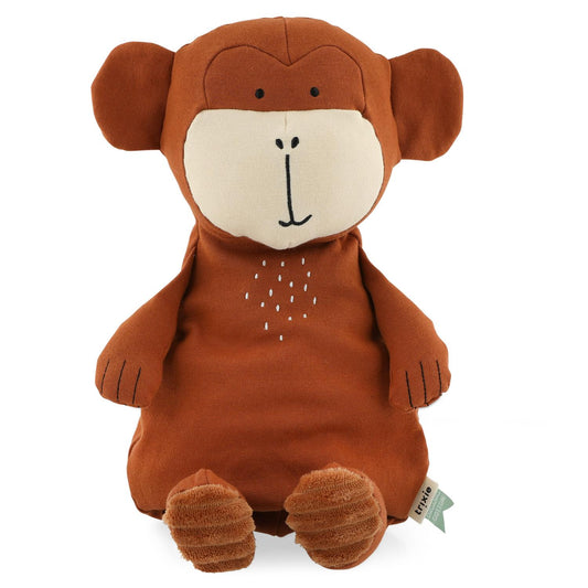 Trixie Mr. Monkey | Organic Plush Toy | Sitting - Front | BeoVERDE.ie