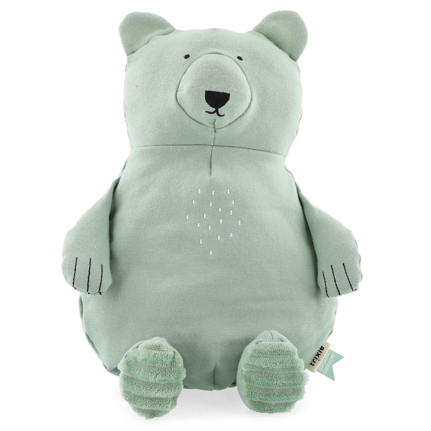 Trixie Mr. Polar Bear | Organic Plush Toy | Sitting - Front | BeoVERDE.ie