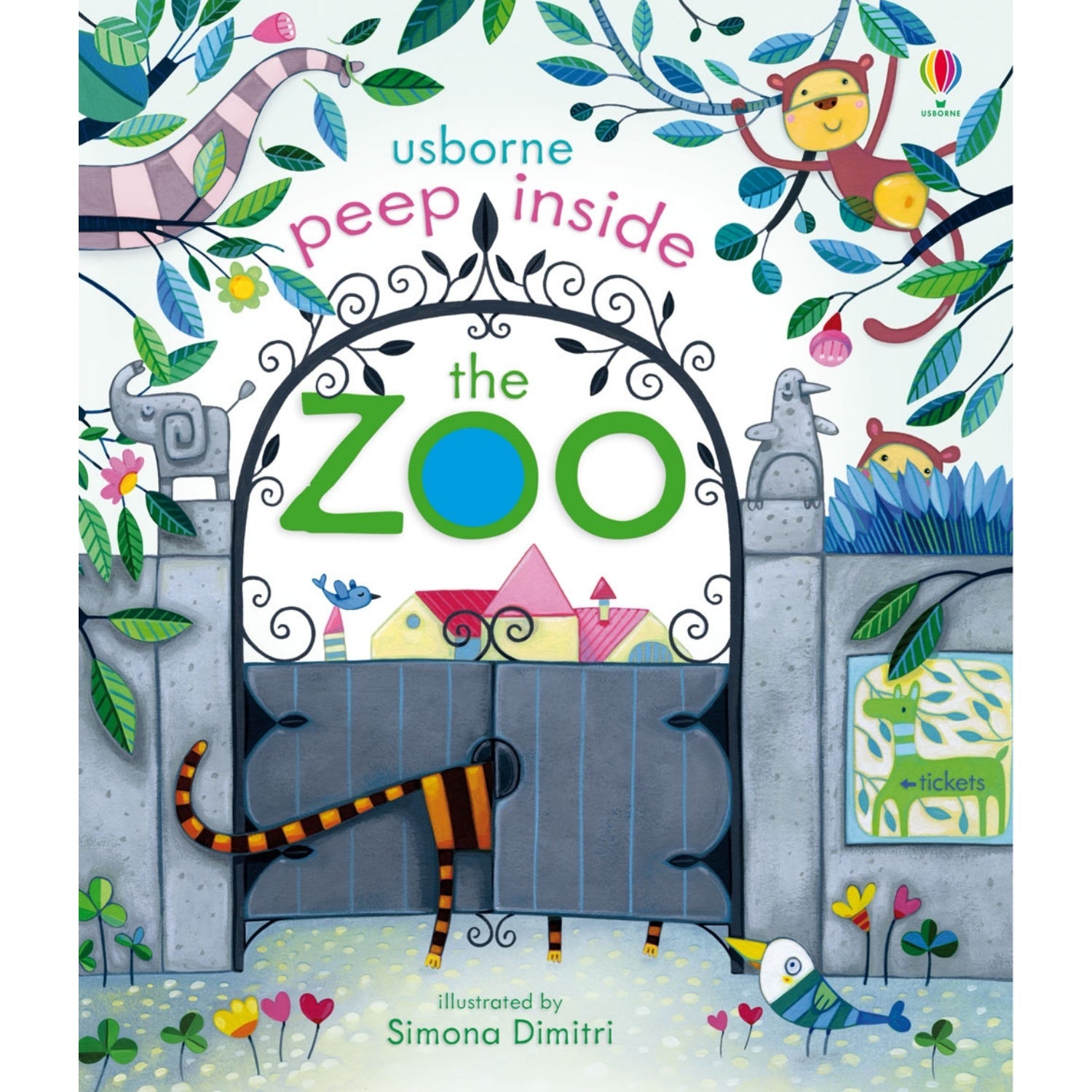 Peep Inside The Zoo | Children’s Activity Board Book | Usborne | Book Cover | BeoVERDE.ie