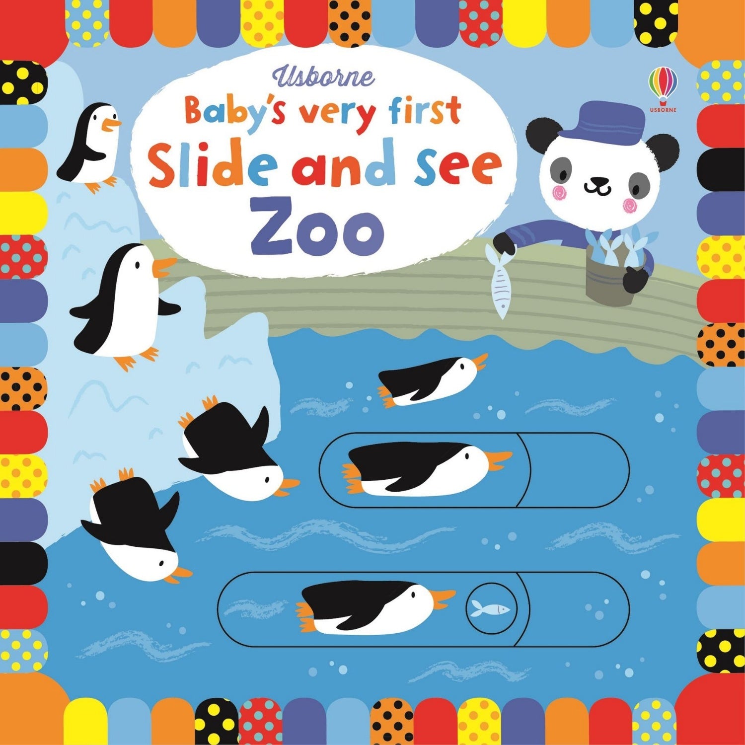 Baby's Very First Slide and See Zoo | Interactive Board Book for Babies and Toddlers | Usborne | Book Cover | BeoVERDE.ie
