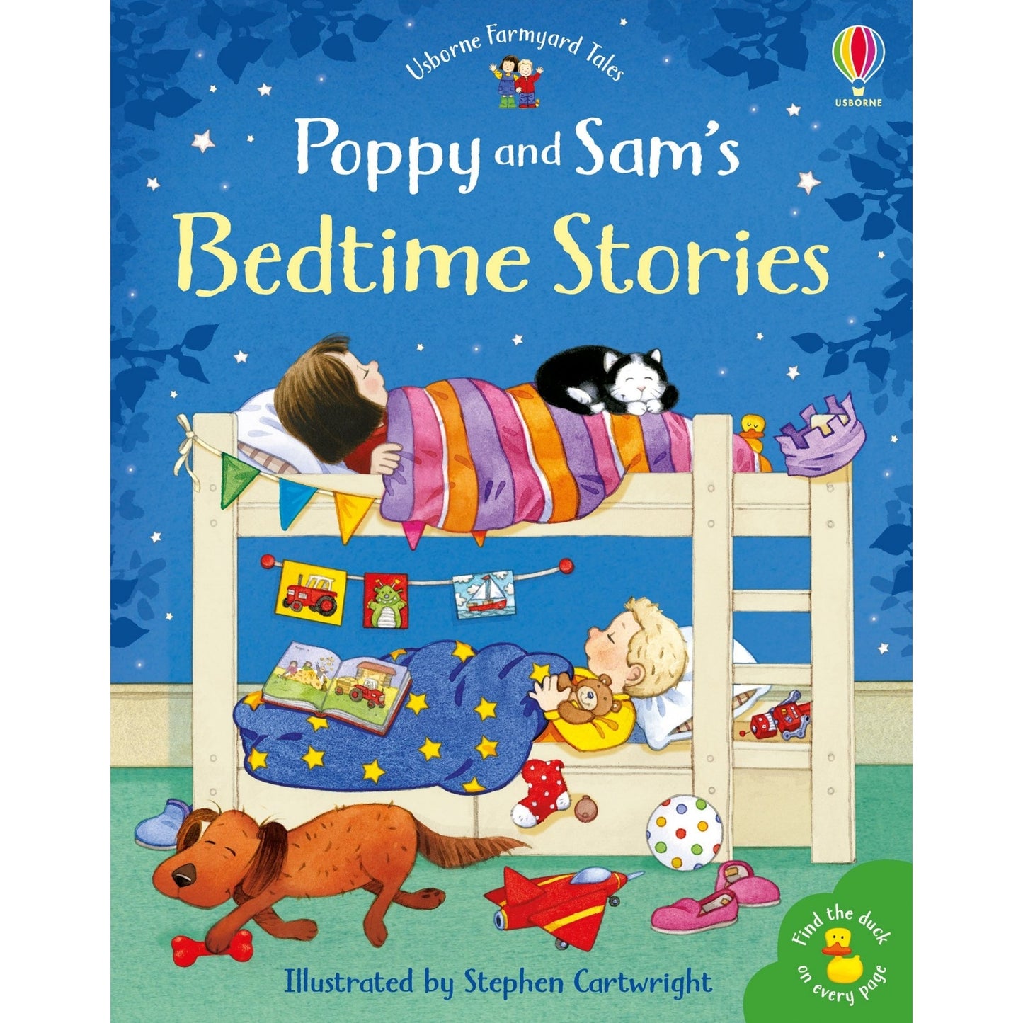 Poppy And Sam's Bedtime Stories | Children's Book on Farm Animals | Usborne | Book Cover | BeoVERDE.ie