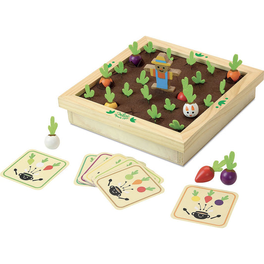 Vilac Vegetable Garden Memory Game | Hand-Crafted Wooden Toy | Wooden Games & Puzzles | Wooden Educational Toy | Front View | BeoVERDE.ie