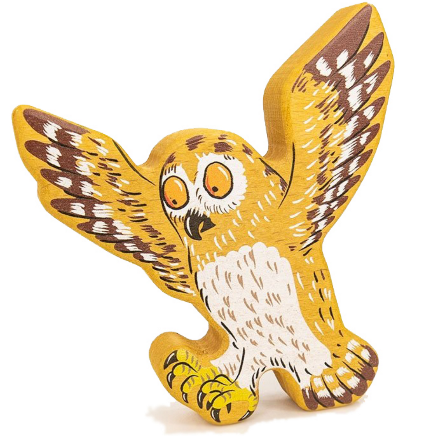 Bajo Wooden Gruffalo Owl Figure | Front | BeoVERDE.ie