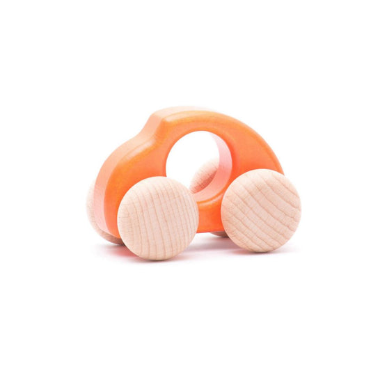 Orange Beetle Car | Wooden Activity Toy for Babies & Toddlers