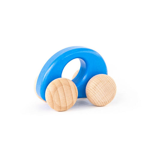 Blue Ellipse Car | Wooden Activity Toy for Babies & Toddlers