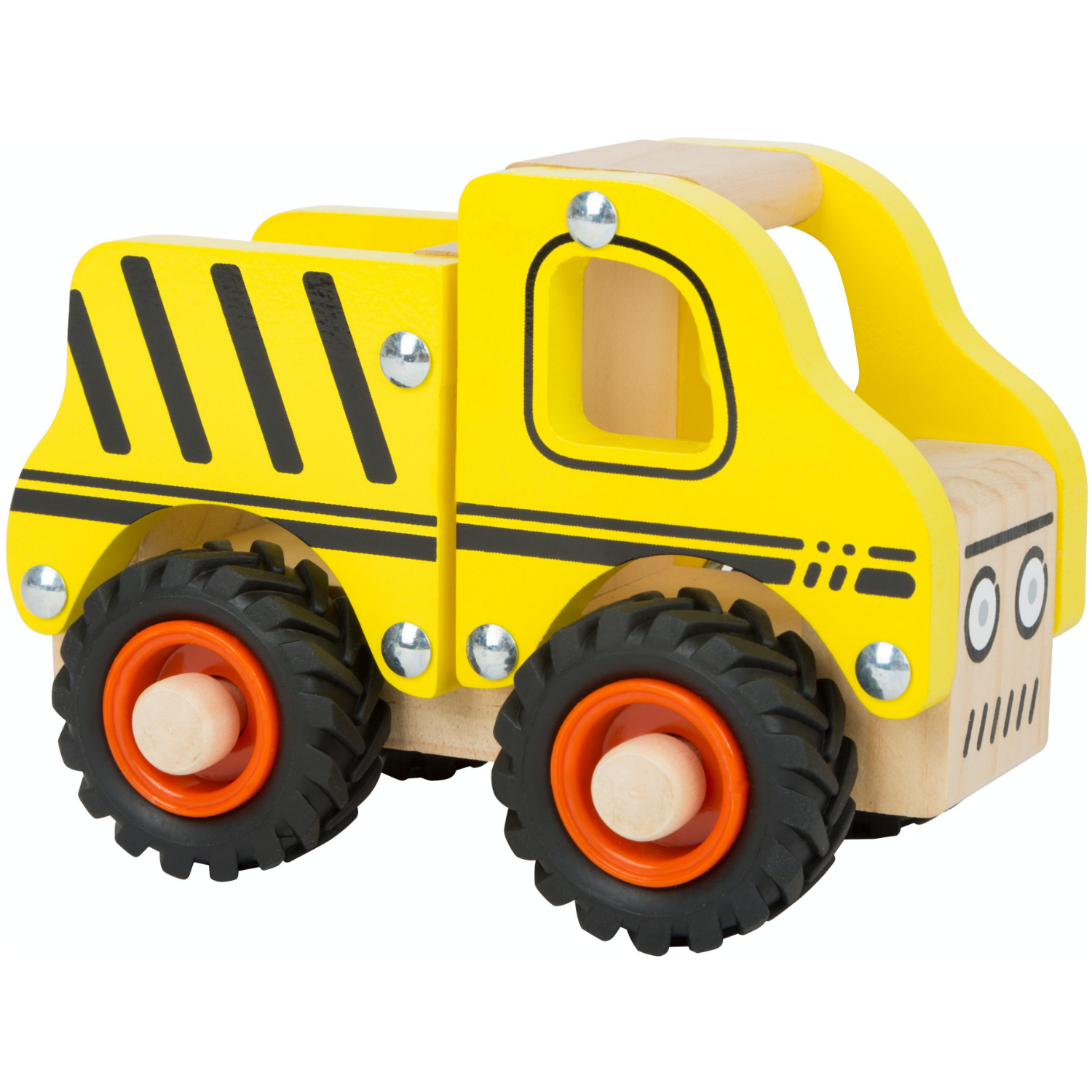 Small Foot Wooden Construction Site Vehicle | Front Side View Right | BeoVERDE.ie
