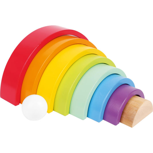 Large Wooden Rainbow | 8 Pieces & 1 Ball | Wooden Activity Toy