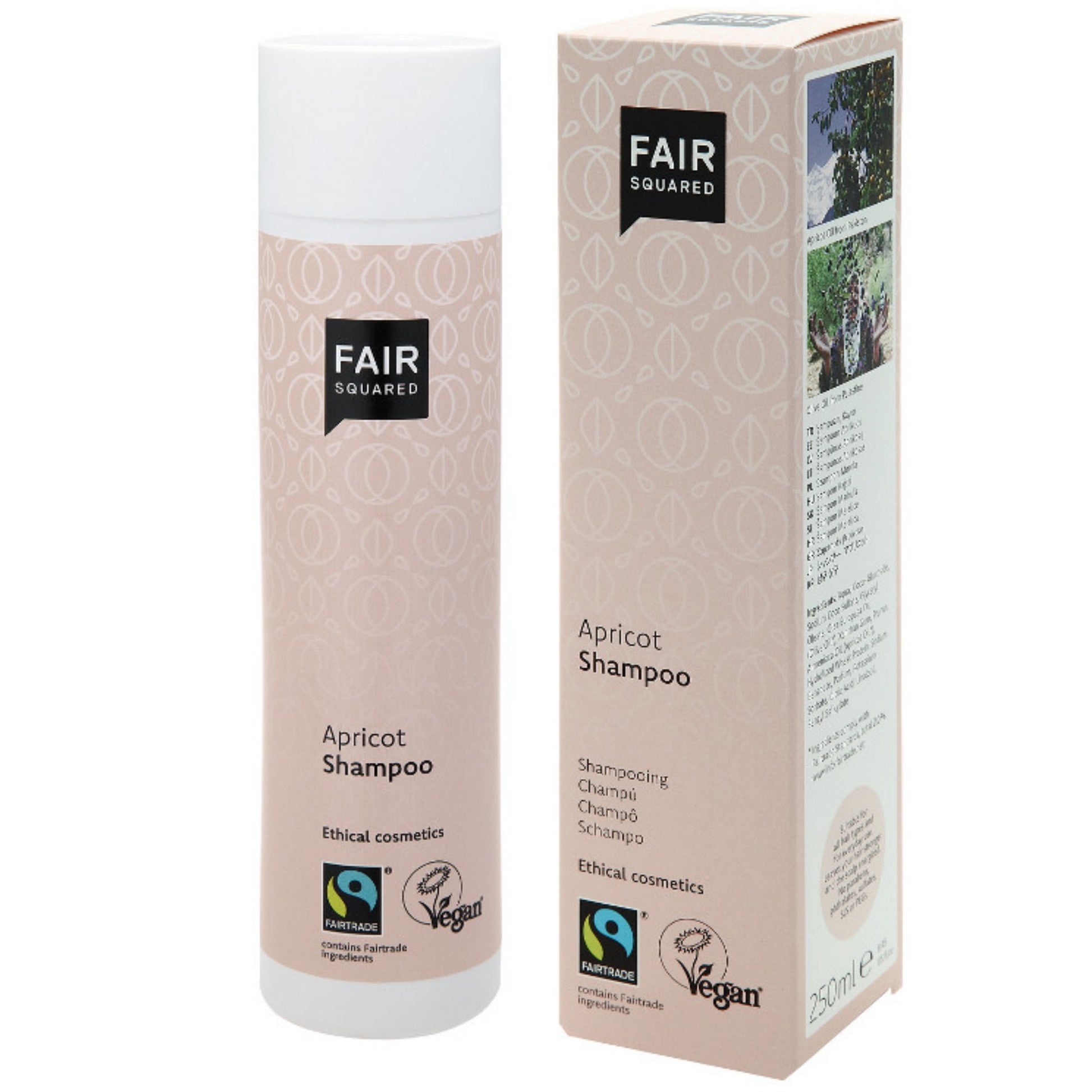 FAIR SQUARED Apricot Shampoo | Fairtrade Vegan Natural Halal | BeoVERDE.ie