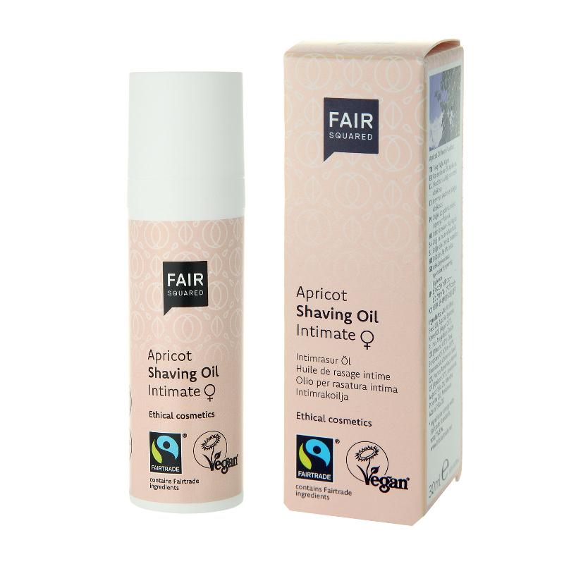 FAIR SQUARED Apricot Shaving Oil Women 15ml | Fairtrade Vegan Natural Halal | BeoVERDE.ie