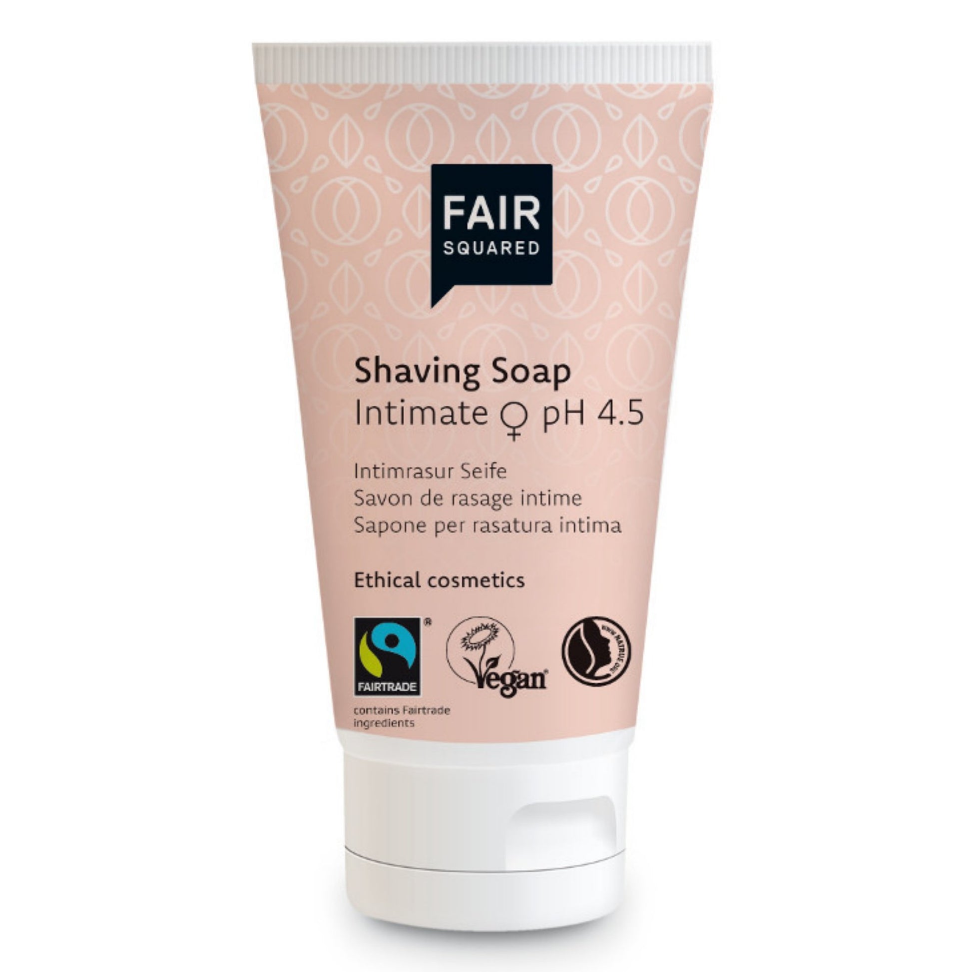 FAIR SQUARED Apricot Intimate Shaving Soap 50ml | Fairtrade Vegan Natural Halal | BeoVERDE.ie