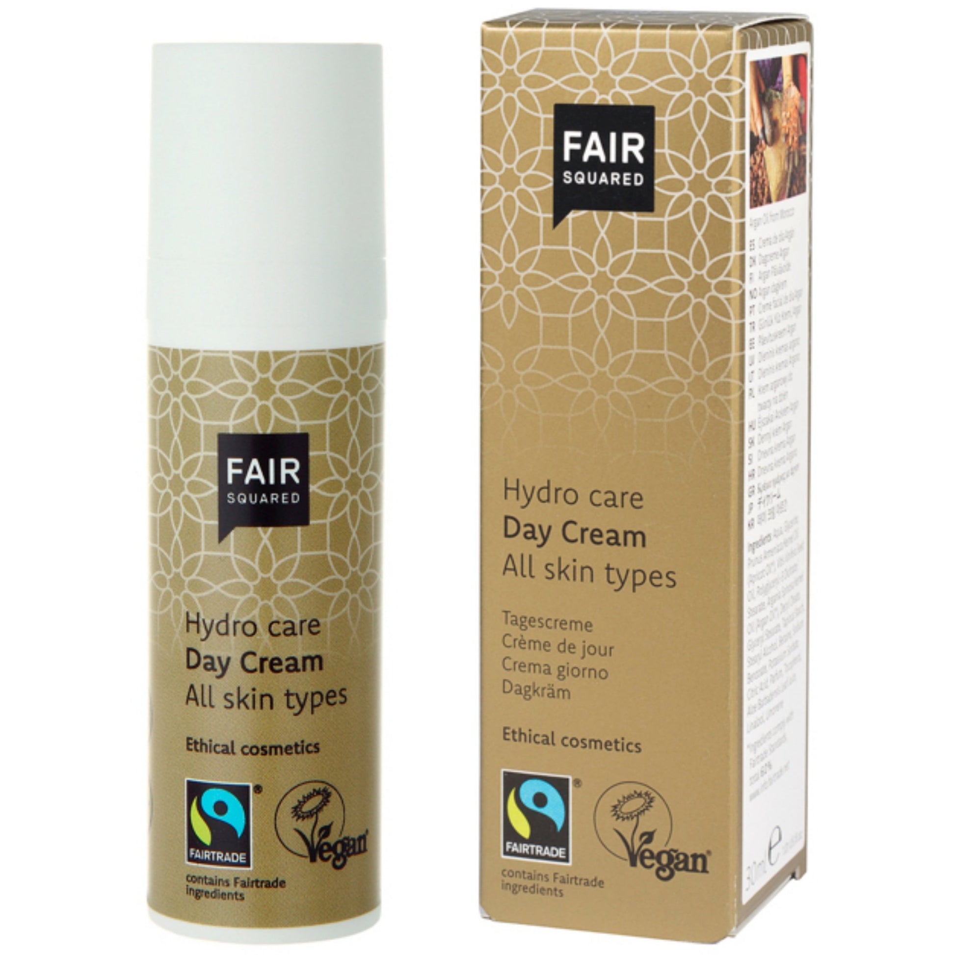 FAIR SQUARED Hydro Care Day Cream | Fairtrade Vegan Natural Halal | BeoVERDE.ie