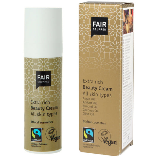 FAIR SQUARED Extra Rich Beauty Cream | Fairtrade Vegan Natural Halal | BeoVERDE.ie