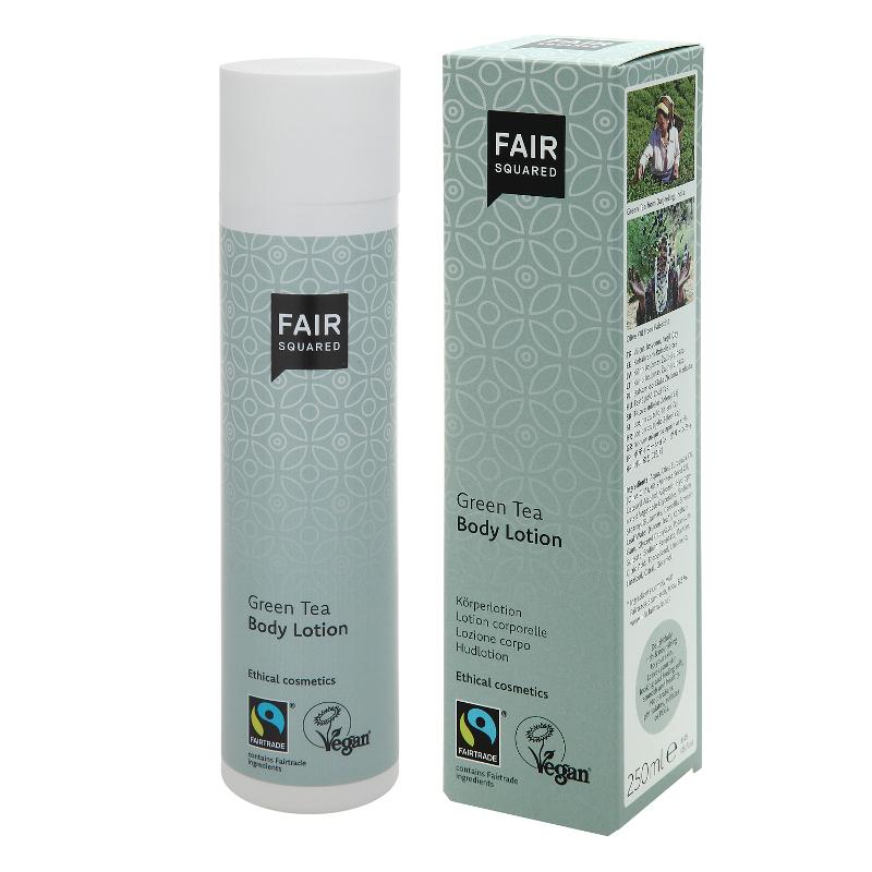 FAIR SQUARED Green Tea Body Lotion | Fairtrade Vegan Natural Halal | BeoVERDE.ie