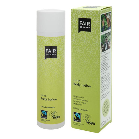 FAIR SQUARED Lime Body Lotion | Fairtrade Vegan Natural Halal | BeoVERDE.ie