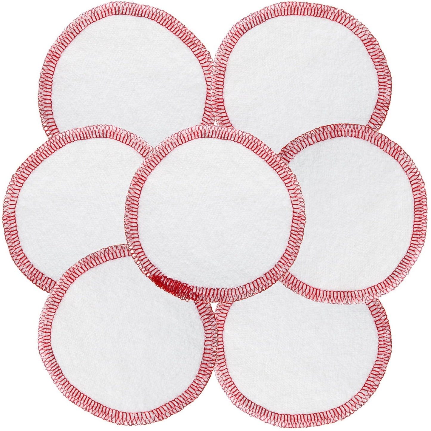 FAIR SQUARED Cosmetic Pads | Reusable Fairtrade Organic Cotton Zero Waste Makeup Remover Pads | 7 Pads Closeup | BeoVERDE.ie