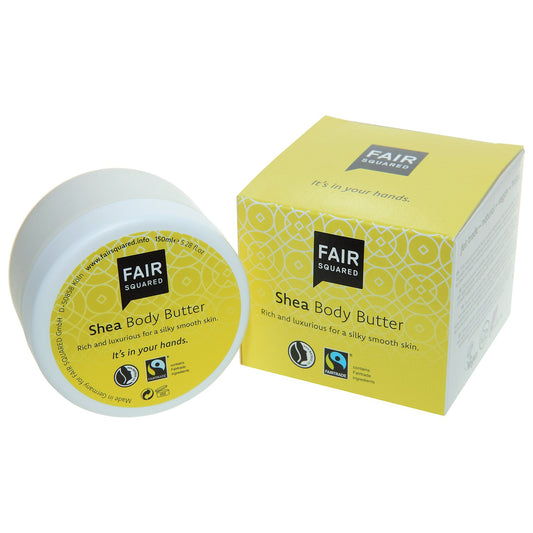 FAIR SQUARED Shea Body Butter | Fairtrade Vegan Natural Halal | BeoVERDE.ie
