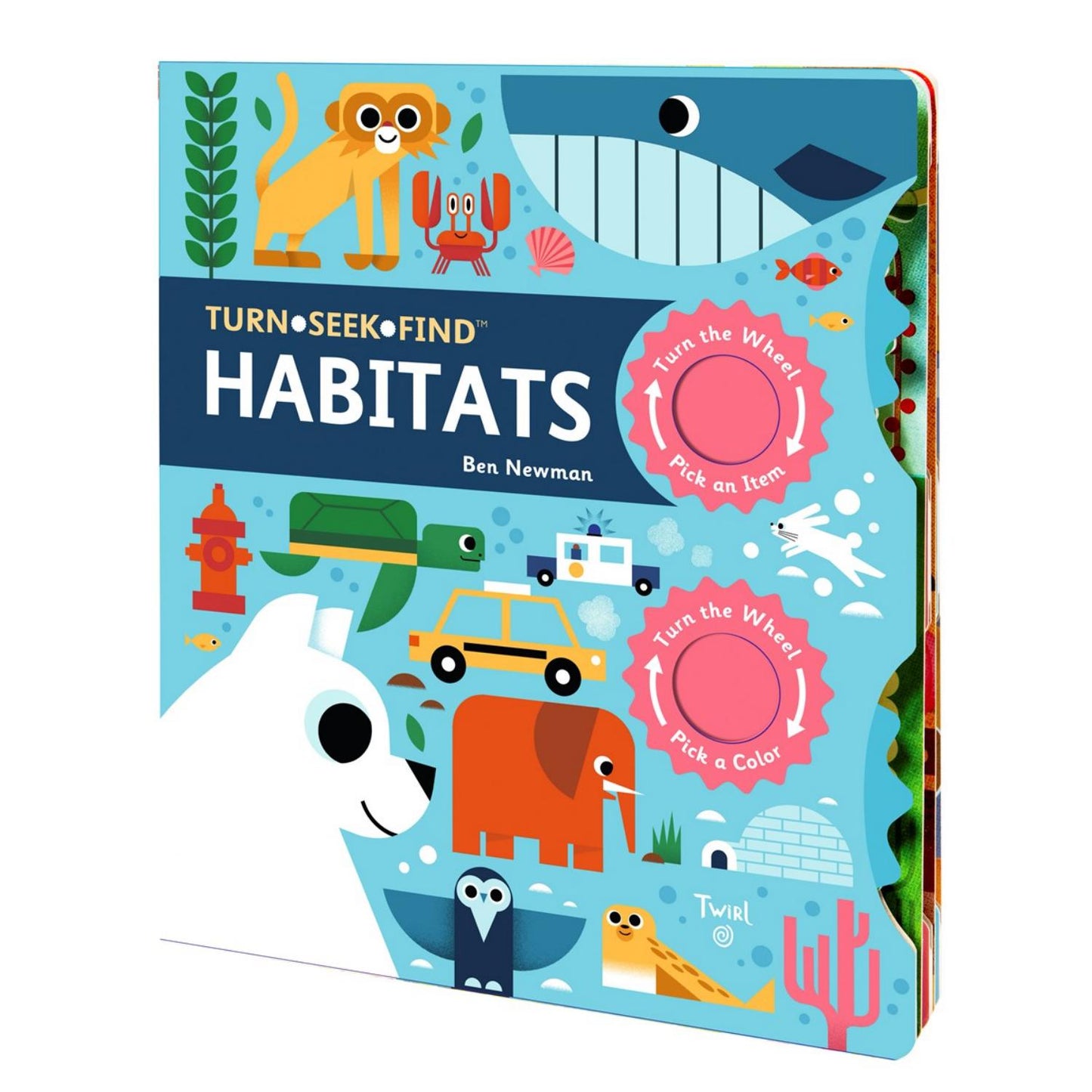 Habitats: Turn Seek Find | Children’s Board Book on Animals