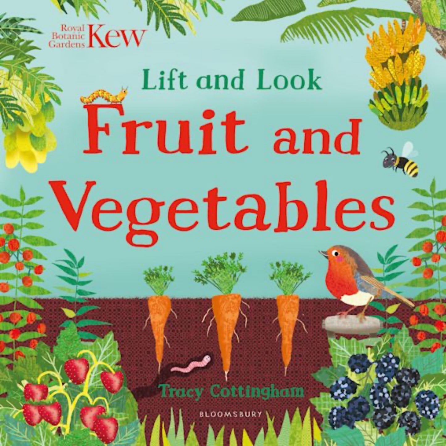 Lift and Look Fruit and Vegetables - Kew | Children's Board Book on Nature