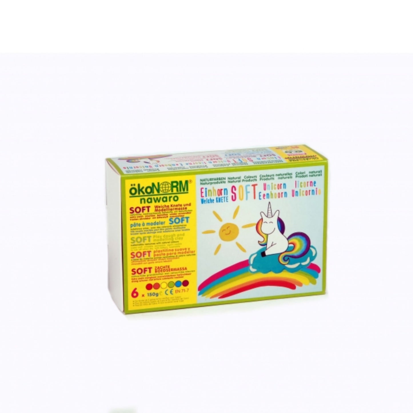 Child-Safe Natural Modelling Clay | 6 Vibrant Colours | Box Closeup | BeoVERDE.ie