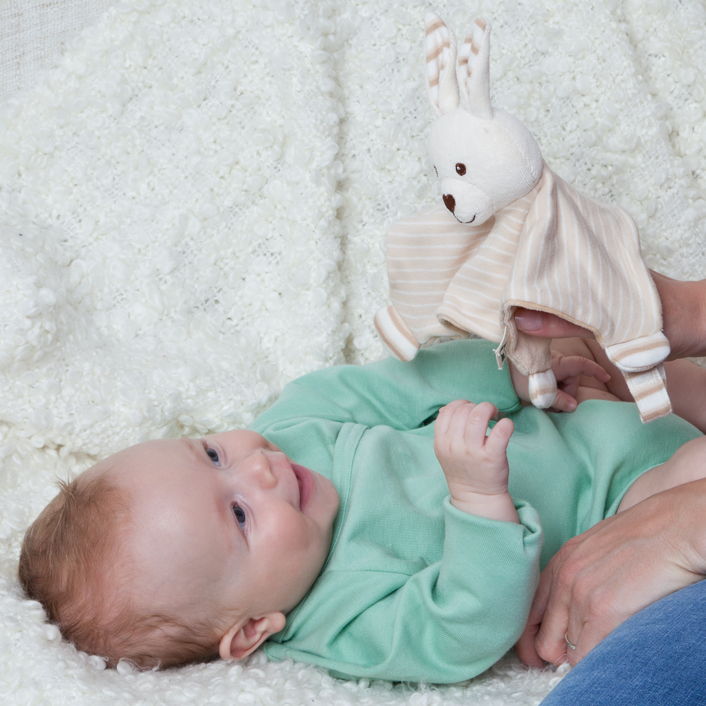 Rabbit | Organic Cotton Baby Comforter | Baby’s First Toy