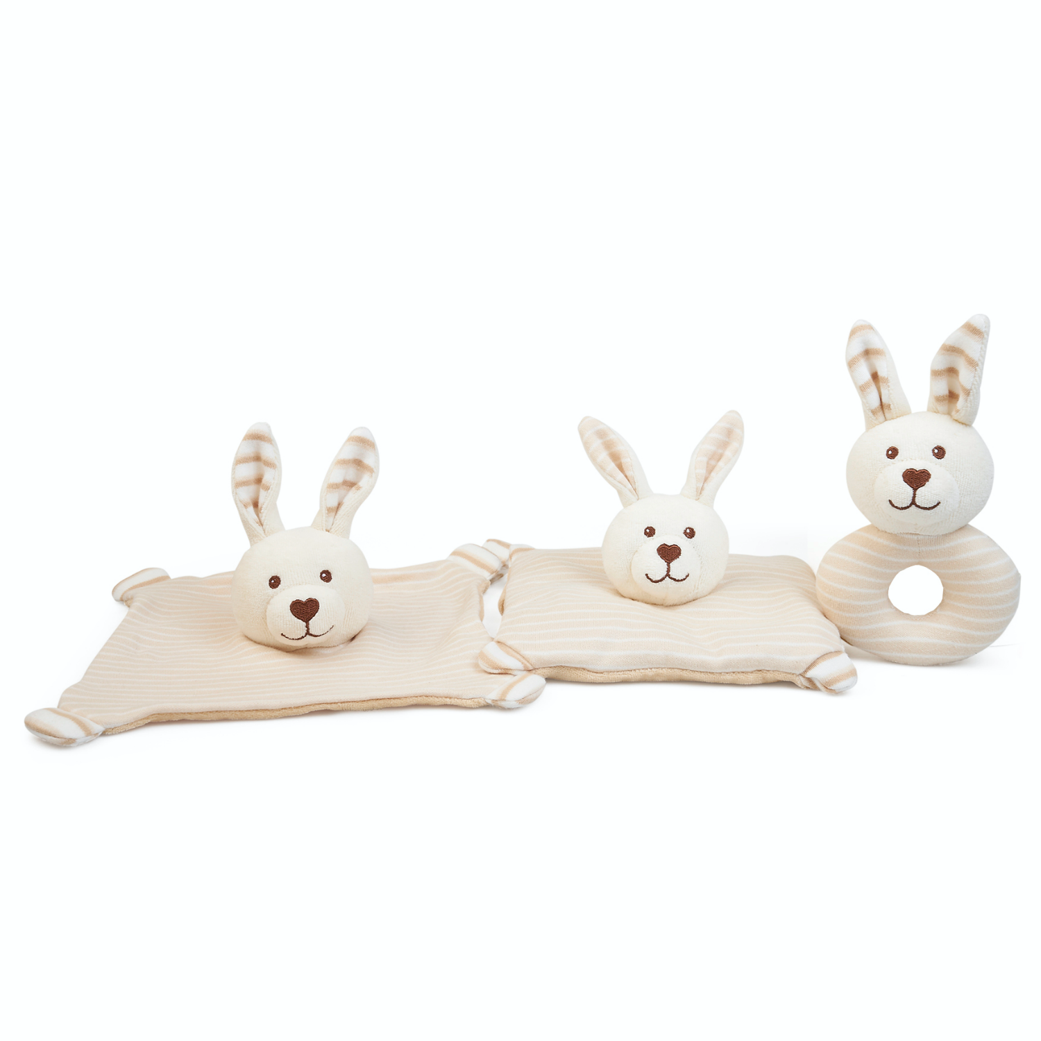 Grunspecht Organic Cotton Soft Ring Rattle ‘Rabbit’ | Product Range Overview | BeoVERDE.ie